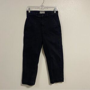 Everlane Jeans Women’s Size 6 Black The Straight Leg Crop Short Pants